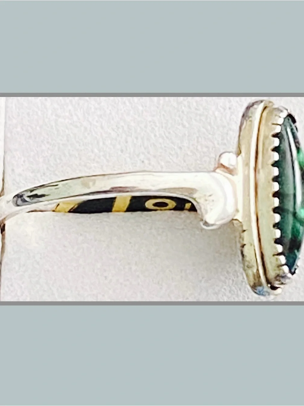VTG WMCO Sterling Silver Paua Shell Ring Size 5 6 8 NWT
